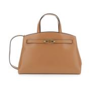 Mulberry Beige Läderhandväska med Axelrem Beige, Dam