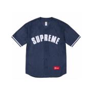 Supreme Navy Baseball T-shirt Blue, Herr