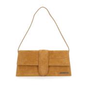 Jacquemus Le Bambino Beige Axelväska med Logotyp Beige, Dam