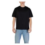 Jack & Jones Svart Bomull T-shirt Kort Ärm Black, Herr