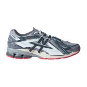 New Balance Sneakers med mocka och meshpaneler Gray, Herr