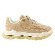 IRO Beige Canvas Wave Sneakers Beige, Dam