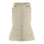 Canada Goose Beige Clair Vest White Disc Beige, Dam