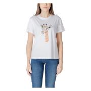 Liu Jo Elegant kortärmad T-shirt för kvinnor White, Dam