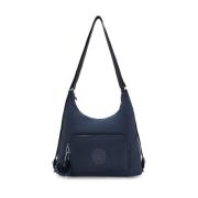 Kipling Yenna Axelväska/Ryggsäck med Flera Fickor Blue, Dam