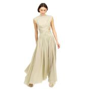 Philosophy di Lorenzo Serafini Salvia Tulle Stretch Klänning Green, Da...