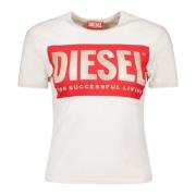 Diesel Vit Bomull T-Malun T-shirt White, Dam