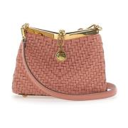 Etro Rosa Mini Väska med Guld Hardware Pink, Dam