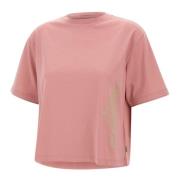 Woolrich Grafisk Tee Rosa T-shirt Pink, Dam