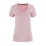 Guess Bomull T-shirt Pink, Dam