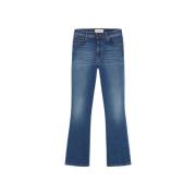 Max Mara Rapallo Cropped Denim Jeans Blue, Dam