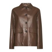 Max Mara Weekend Vita Bomull Stretch Rebel Byxor Brown, Dam