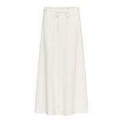 Soaked in Luxury Elegant Midi Kjol Broken White White, Dam