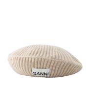 Ganni Hats Beige, Dam