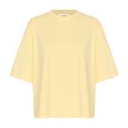 Soaked in Luxury Grund Tee Top Fransk Vanilj Beige, Dam