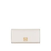 Elisabetta Franchi Ivory Syntetiskt Läder Plånbok Beige, Dam