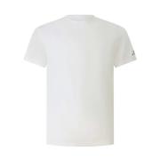 Peuterey Blå Zole 02 T-shirt med Piqué Textur White, Herr