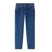 A.P.C. Vintage Straight Leg Jeans Blue, Herr