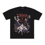 VISION OF SUPER Rock Skull Tee Svart T-shirt Black, Herr