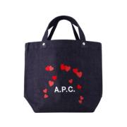 A.P.C. Tote Bags Blue, Dam