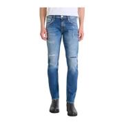 Antony Morato Komfortabel smal passform denim jeans Blue, Herr