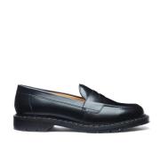 SOLOVAIR Svart Penny Loafer med Högglans Black, Herr