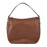 Ermanno Scervino Delizia Hobo Läder Väska med Dragkedja Brown, Dam