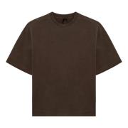 ENTIRE STUDIOS Kortärmad rund hals T-shirt Brown, Herr