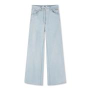 MSGM Lätt Denim 5-Ficksbyxor Blue, Dam