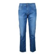 Replay Denim Jeans med Unikt Tyg Blue, Herr