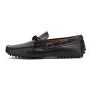 Boggi Milano Wind Läder Loafers Black, Herr