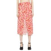 MARCO RAMBALDI Lips Wrap Beach Skirt Orange, Dam