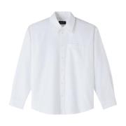 A.P.C. Broderad Boyfriend Skjorta White, Dam