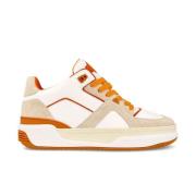 JUST DON Lyxiga JD3 Sneakers Vit Beige Orange Multicolor, Herr