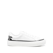 GCDS Vita Läderlogotyp Sneakers White, Herr