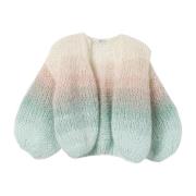 Maiami Ombre Mohair Bomber Cardigan Multicolor, Dam