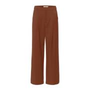 Gestuz Vida byxor Regular Fit Brown, Dam