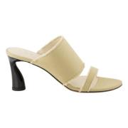 IRO Beige Canvas Mules Vår-Sommar 2025 Beige, Dam