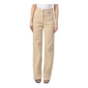 Hugo Boss Beige Casual Byxor med Dubbelknapp Beige, Dam