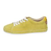 MOMA Suede Sneakers för kvinnor Yellow, Dam