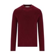 AMARÁNTO Burgundy Crewneck Ulltröja Red, Herr