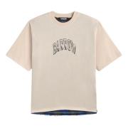 BARROW Oversized Unisex Jersey T-Shirt Beige, Herr