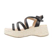 MTNG Glamour Platform Kilklack Sandal Black, Dam