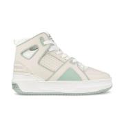 JUST DON Beige Basket Sneakers med Perforeringar Beige, Herr