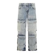 REPRESENT Cargo Denim Jeans Blue, Herr