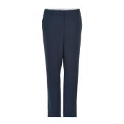 IN FRONT Cropped Navy Byxor Lea Modell Blue, Dam