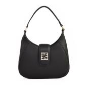 Ermanno Scervino Raffaella Hobo Väska med Dragkedja Stängning Black, D...