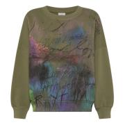 DEHA Olivgrön Dam Sweatshirt Green, Dam