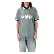 Pop Trading Company Sporty Pop Shirt Stormy Sea Ss25 Green, Herr