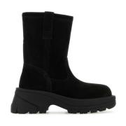 1017 ALYX 9SM Svarta mocka ankelboots Black, Dam